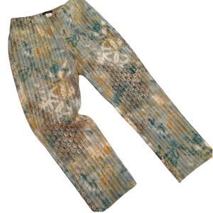Bentley A. Brocade Textured Crop Pants